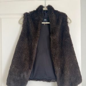 Brown Faux Fur Vest